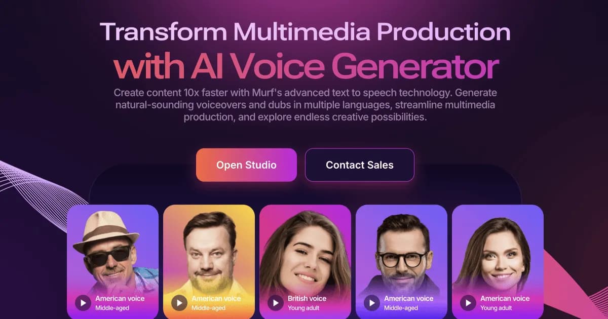 Murf.ai Audio Generation showing text to speech - Empower your content with AI