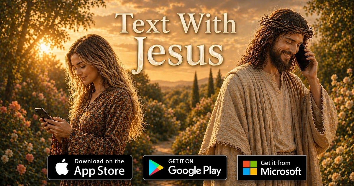 Text With Jesus Conversational AI showing Conversational AI - A Divine Connection in Your Pocket