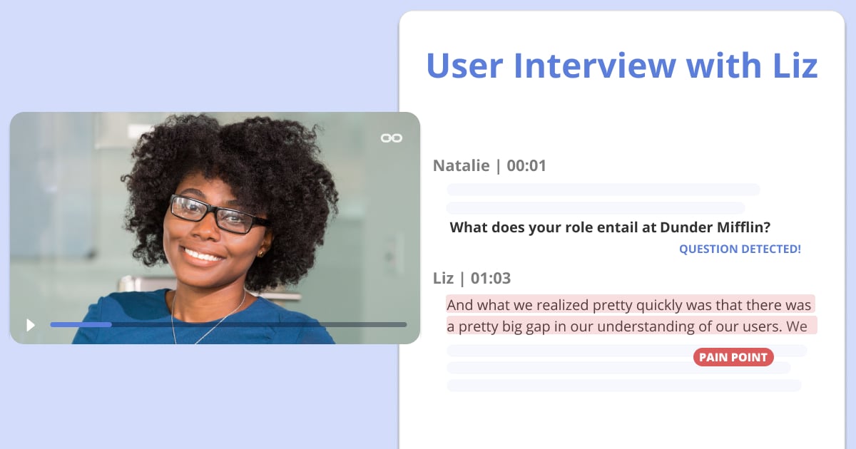 Looppanel Data Analytics showing Data Analytics - Analyze user interviews 10x faster with AI-powered UX research