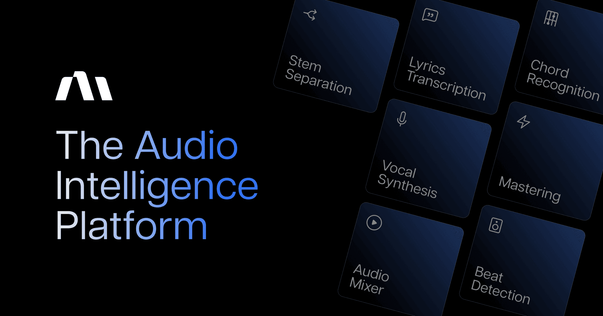 Music AI Audio Editing showing audio mastering - AI audio workflows, from creation to perfection.