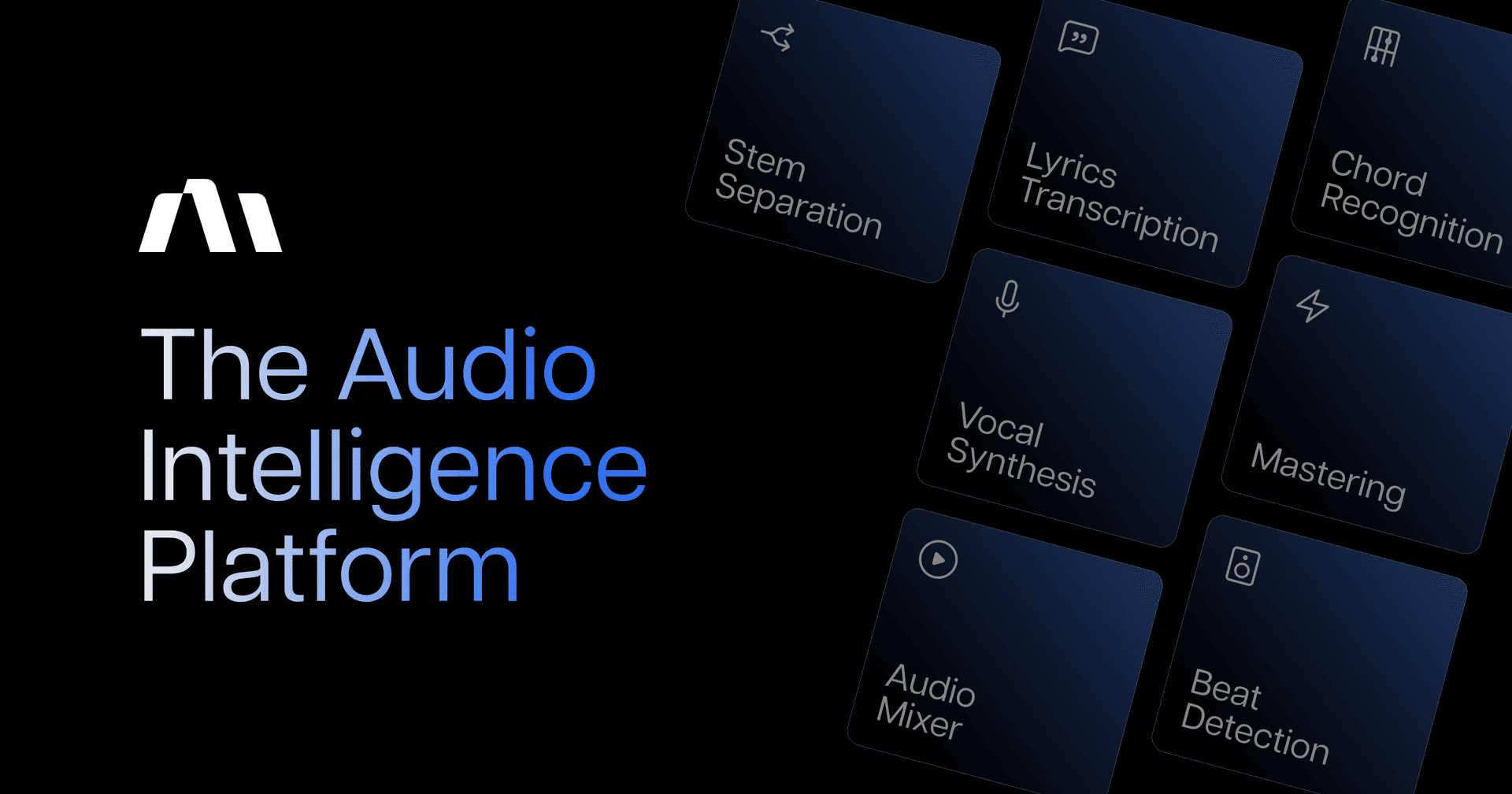 Music AI Audio Editing showing Audio Editing - AI audio workflows, from creation to perfection.