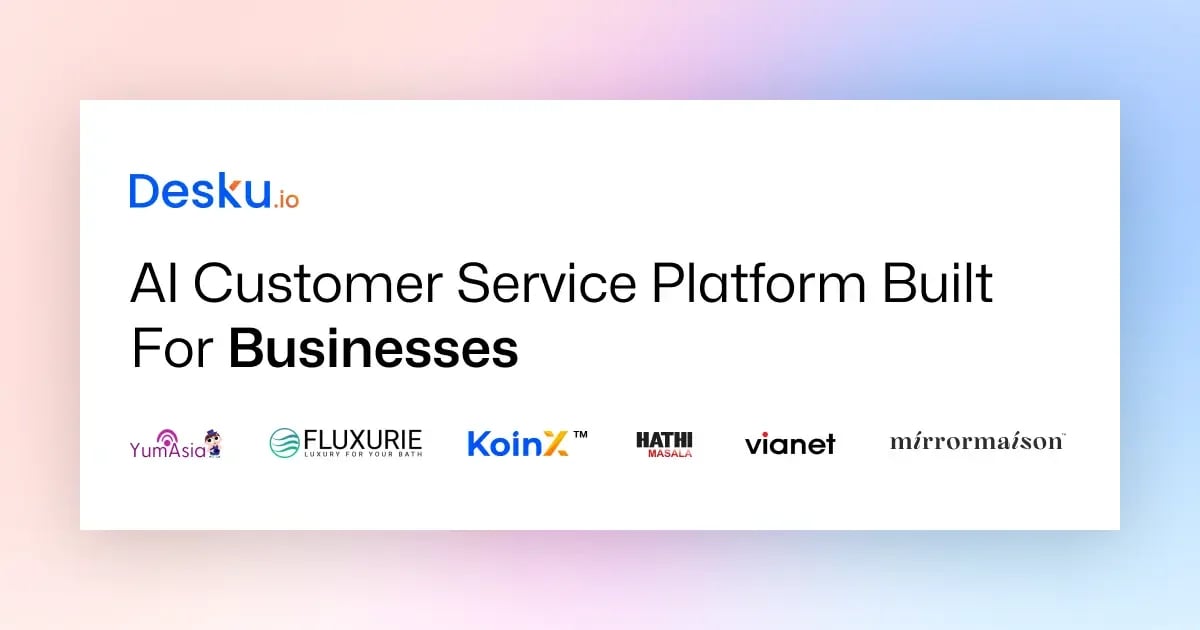 Desku Conversational AI showing Conversational AI - AI-Powered Customer Support for Faster, Smarter Service.