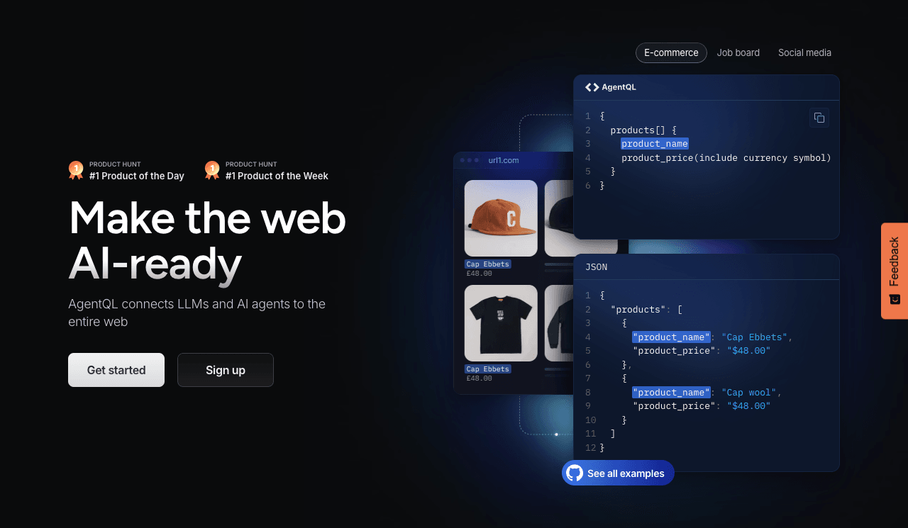 AgentQL Data Analytics showing Data Analytics - Automate Your Customer Interactions