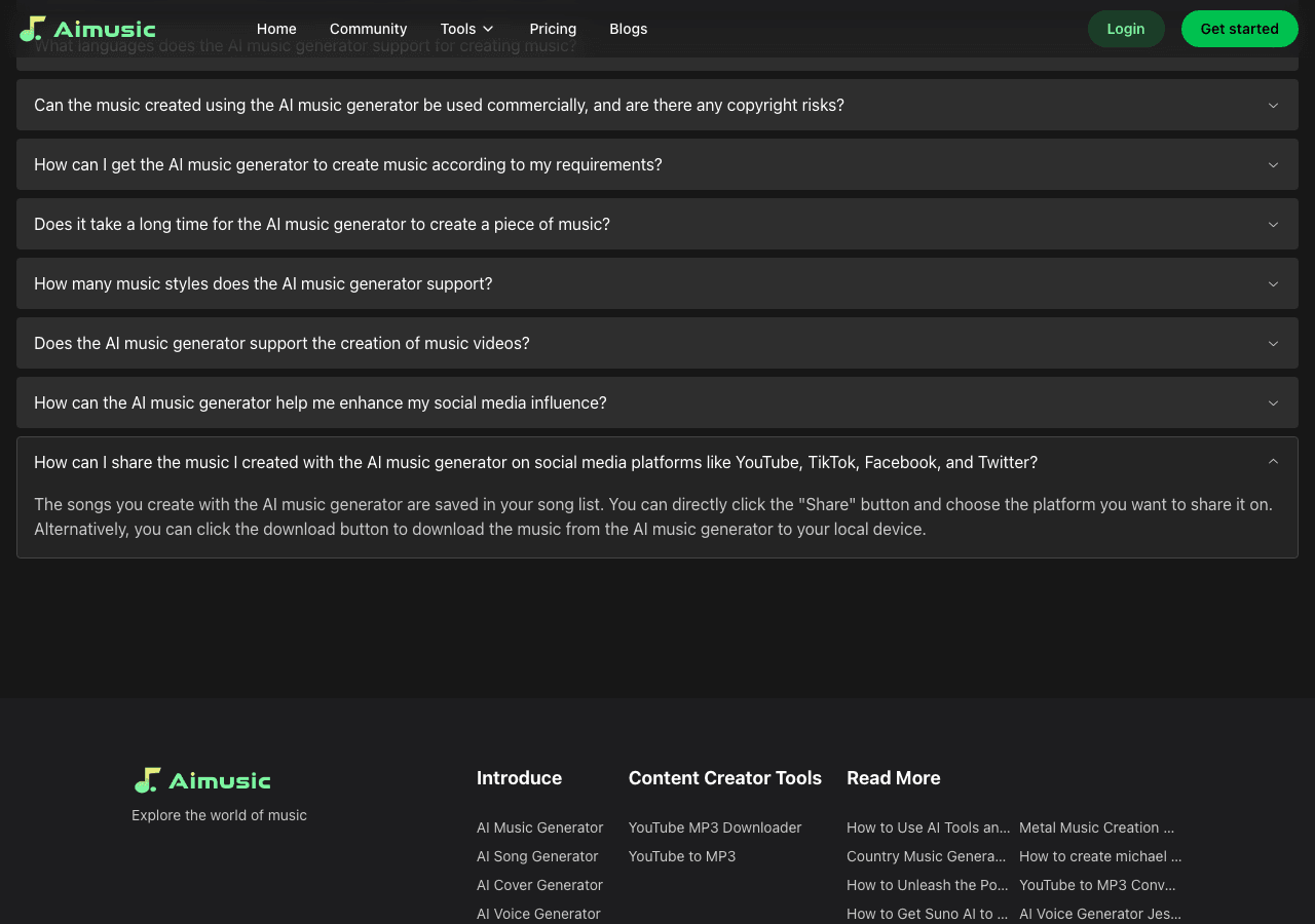 Aimusic Music Generation showing Music Generation - Creating AI-generated music for your projects