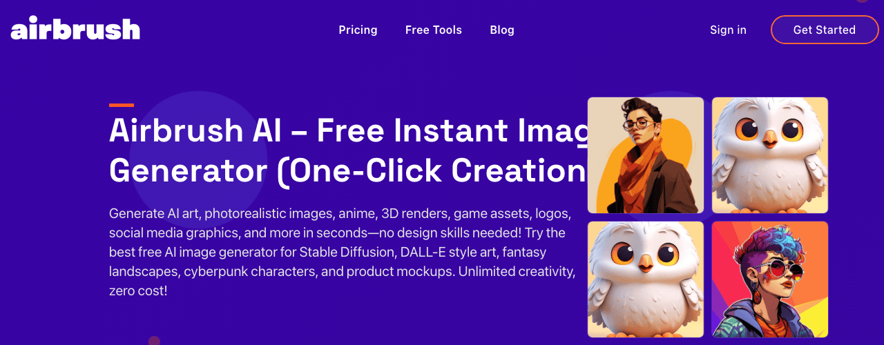 Airbrush Design showing Design - Your go-to AI tool for image enhancement