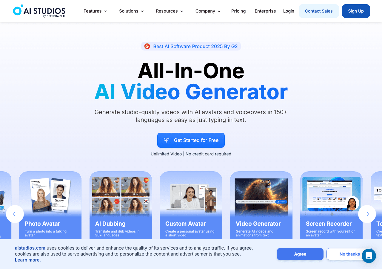AI Studios Video Generation showing ai video generator - Empowering Innovation Through AI