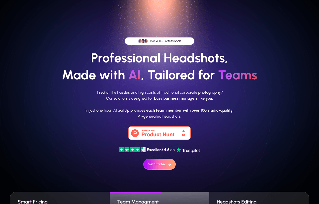 AI SuitUp Conversational AI showing Conversational AI - Empowering teams with AI solutions