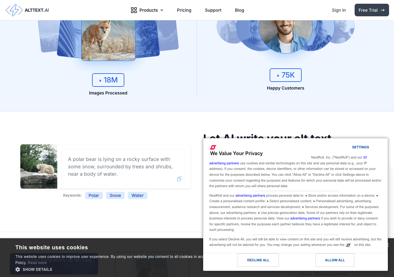 AltText.ai Image Generation showing Image Generation - Automate alt text, boost accessibility, and improve SEO on every image
