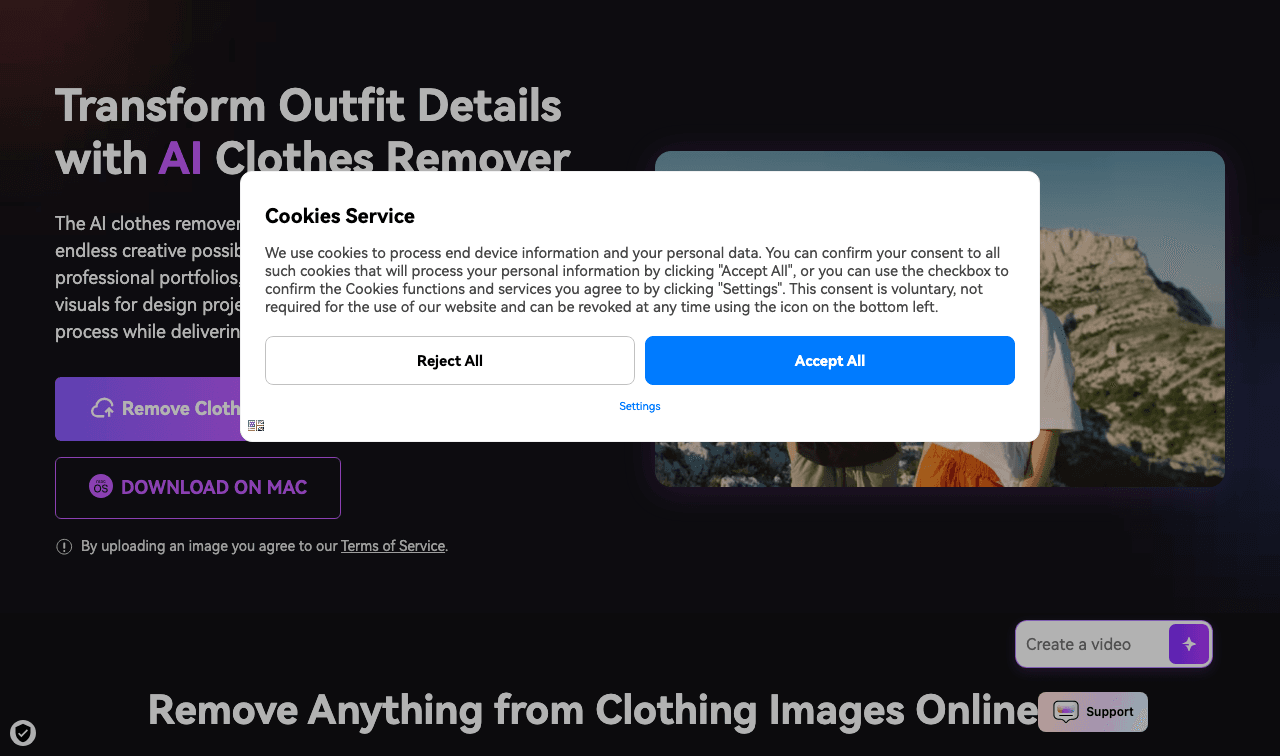AniEraser Image Generation showing Image Generation - AI object remover for clean, flawless photos and videos