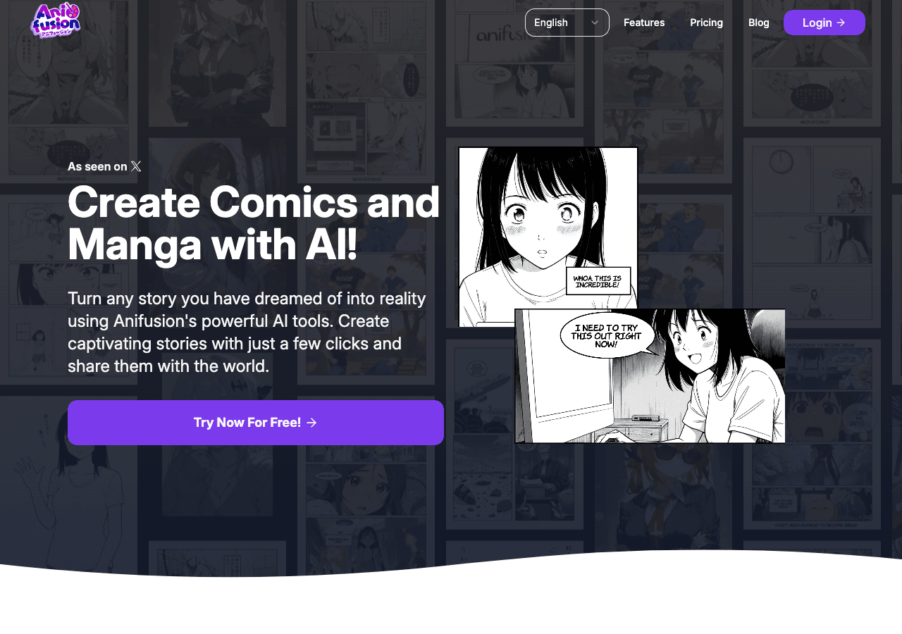 Anifusion Image Generation showing Image Generation - Turn your stories into manga with AI—no art skills needed!