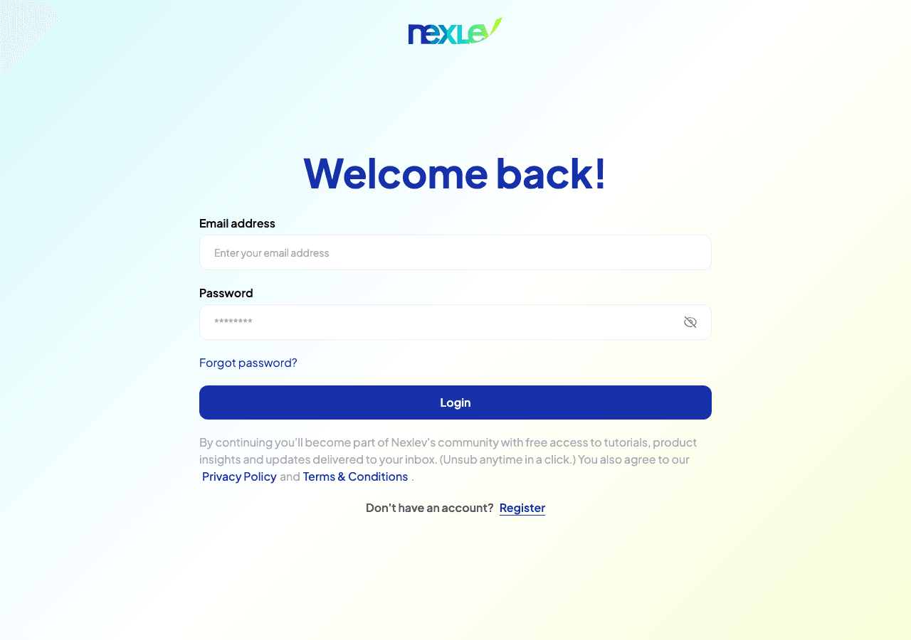 NexLev Data Analytics showing Data Analytics - Smarter tools for YouTube creators