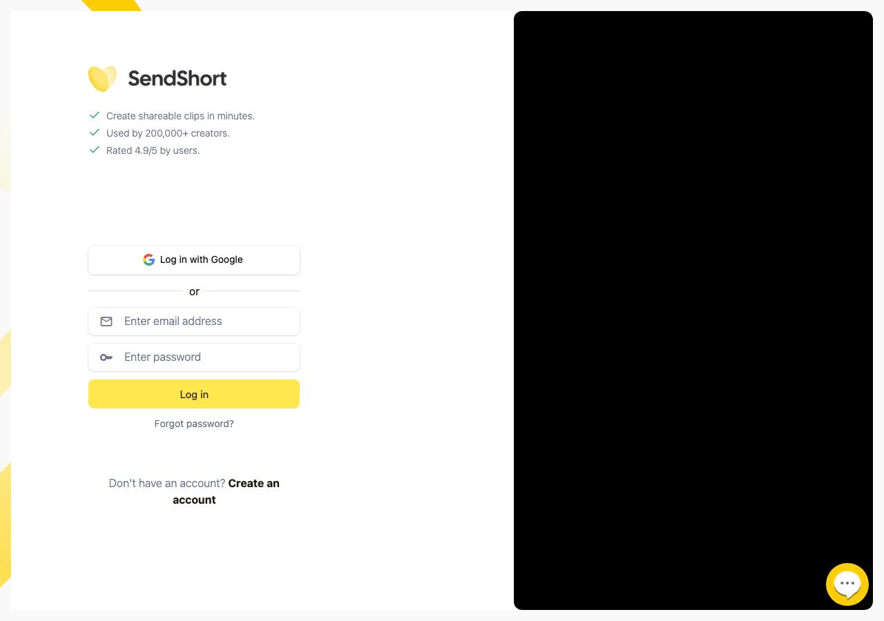 SendShort Video Editing showing Video Editing - Empower your communication with AI