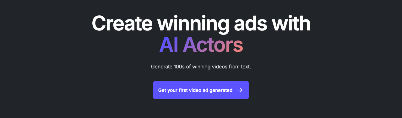 Arcads Video Generation showing Video Generation - Empowering Creativity with AI