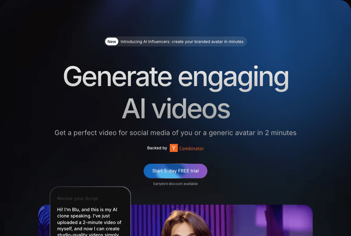 Argil Video Generation showing Video Generation - Empowering AI-driven solutions