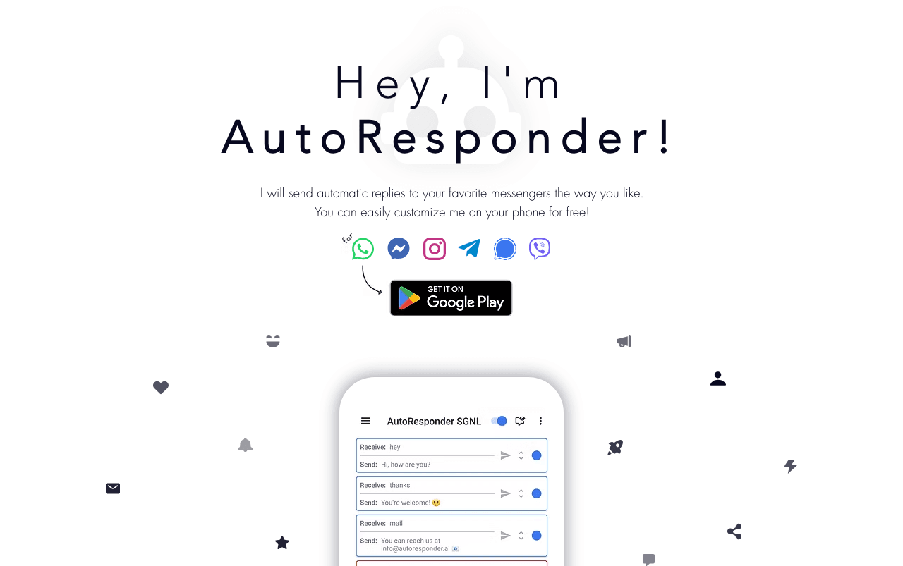 AutoResponder.ai Conversational AI showing Conversational AI - Automate Your Responses with Precision