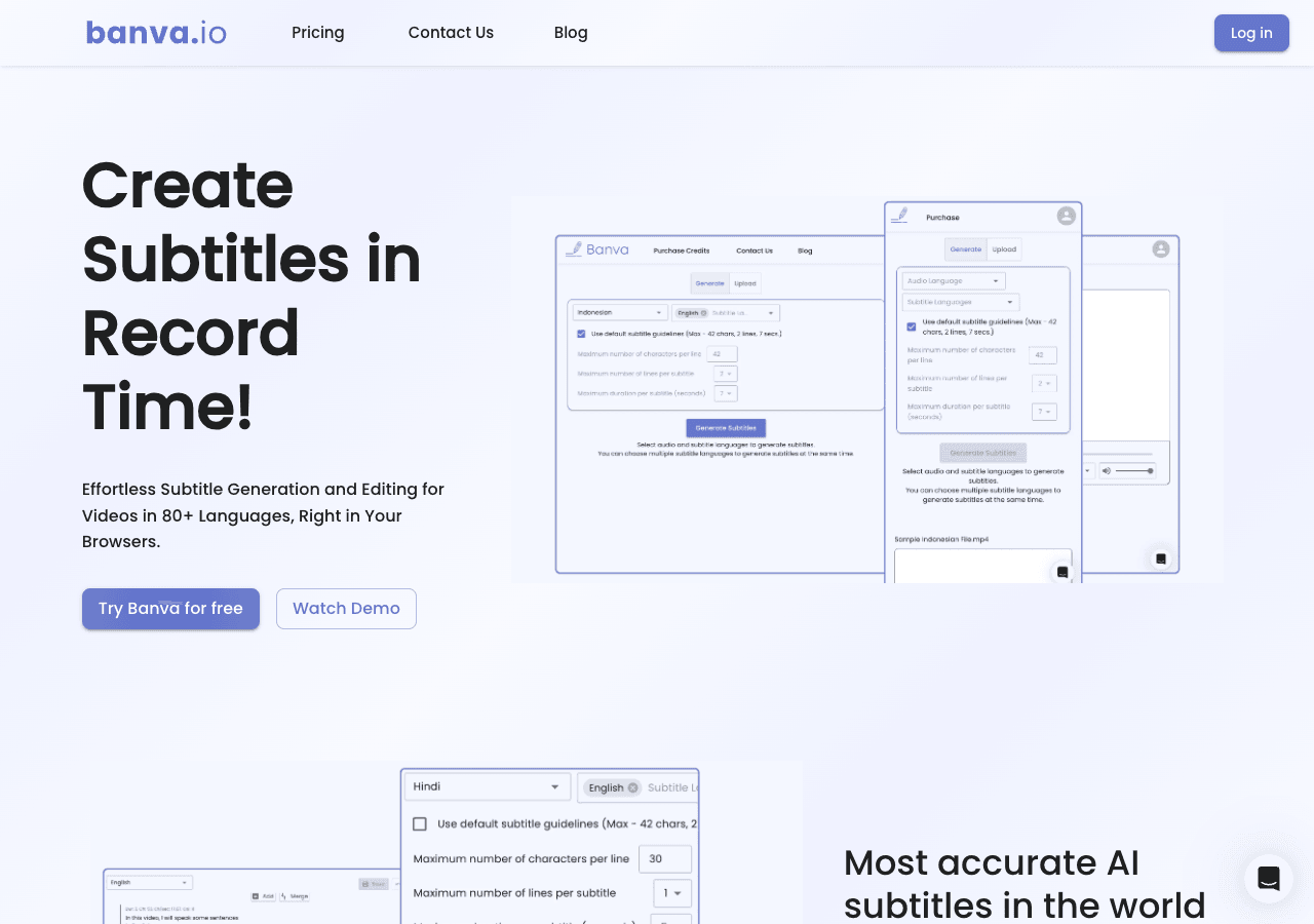 Banva Video Editing showing Video Editing - Elevate Your Content with AI-Powered Design