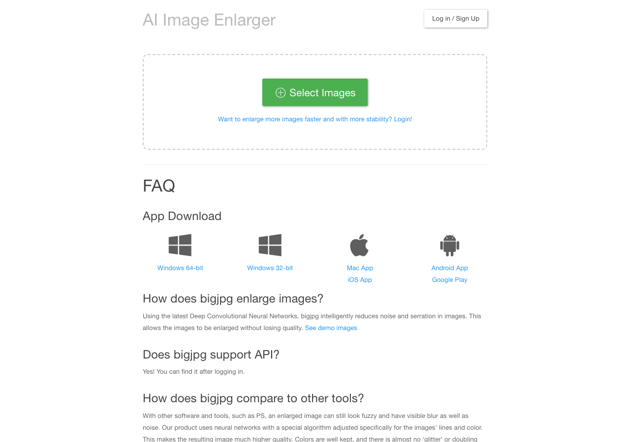 Bigjpg Image Generation showing Image Generation - AI Super-Resolution: Lossless Image Enlarging up to 16x