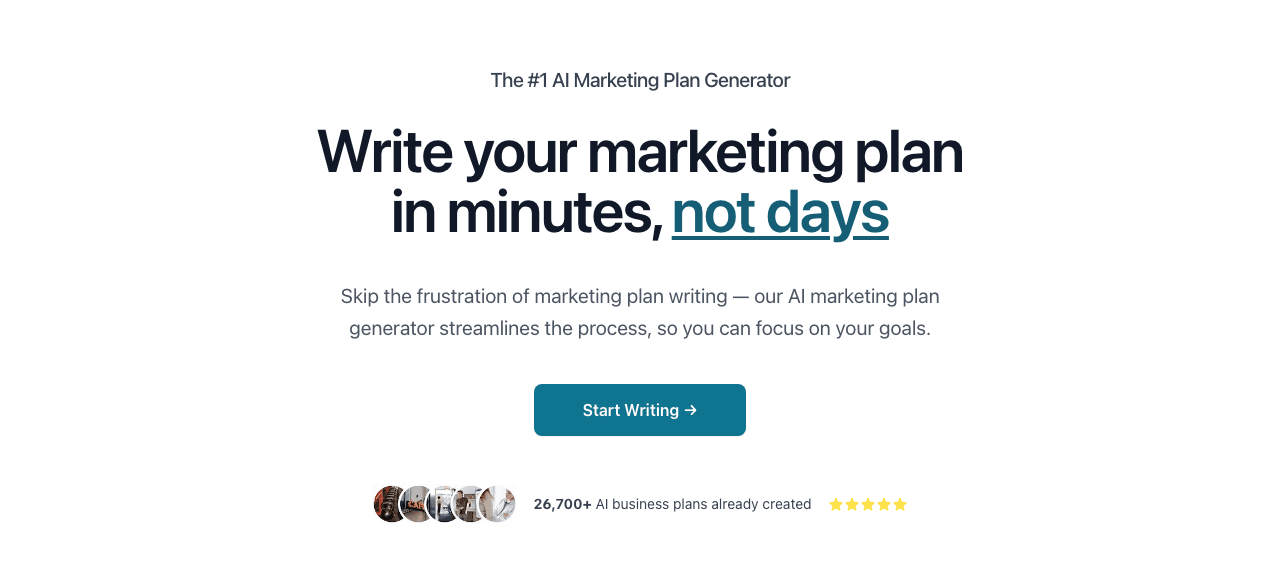 BizPlanner AI Writing & Translation showing Writing & Translation - Empowering Your Marketing Strategy