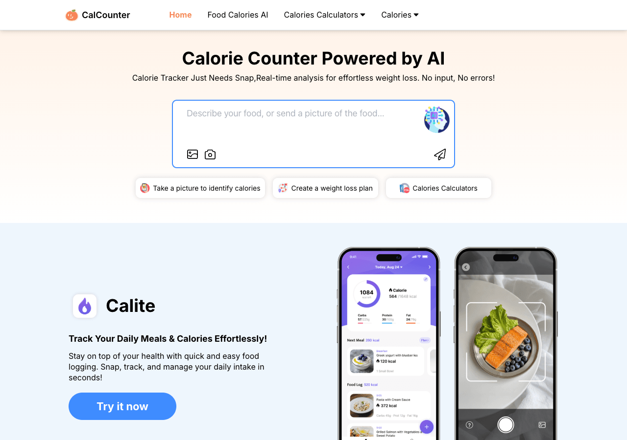 CalCounter Productivity & Collaboration showing Productivity & Collaboration - Snap, Track, Achieve - Your AI Calorie Counter