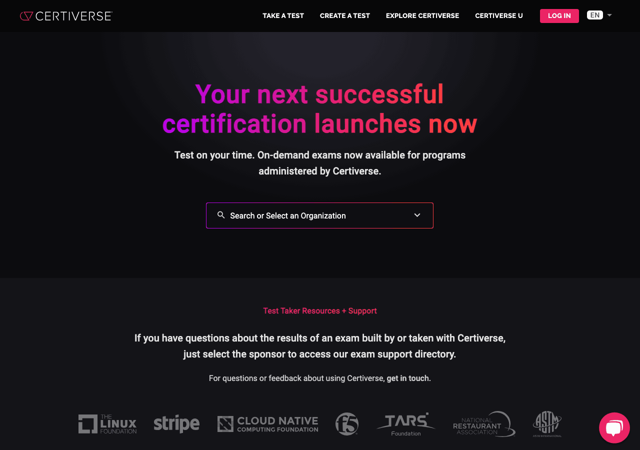 Certiverse Conversational AI showing Conversational AI - Unlock Your Potential with Certiverse