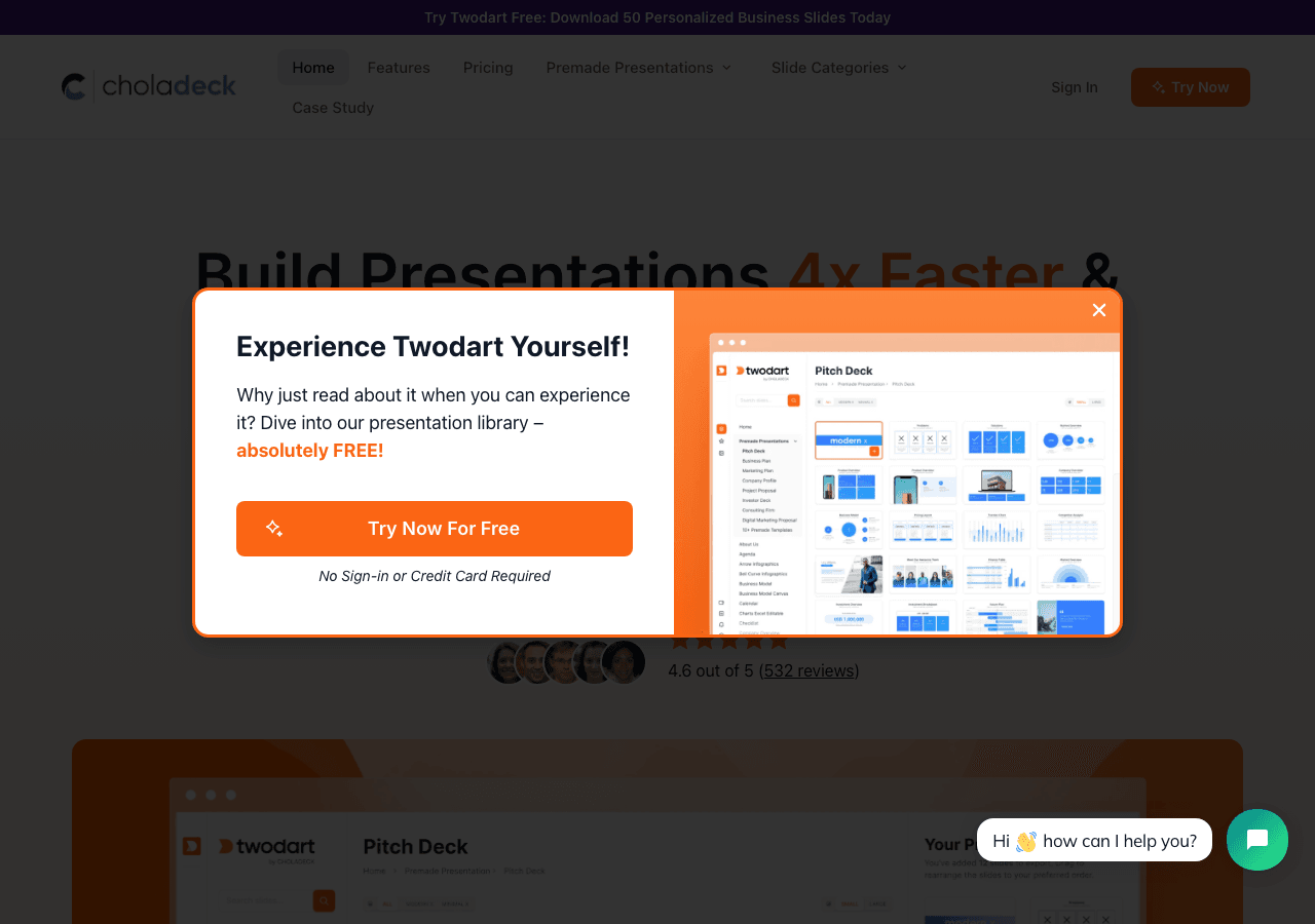 Choladeck Productivity & Collaboration showing Productivity & Collaboration - The AI-powered platform for stunning, professio