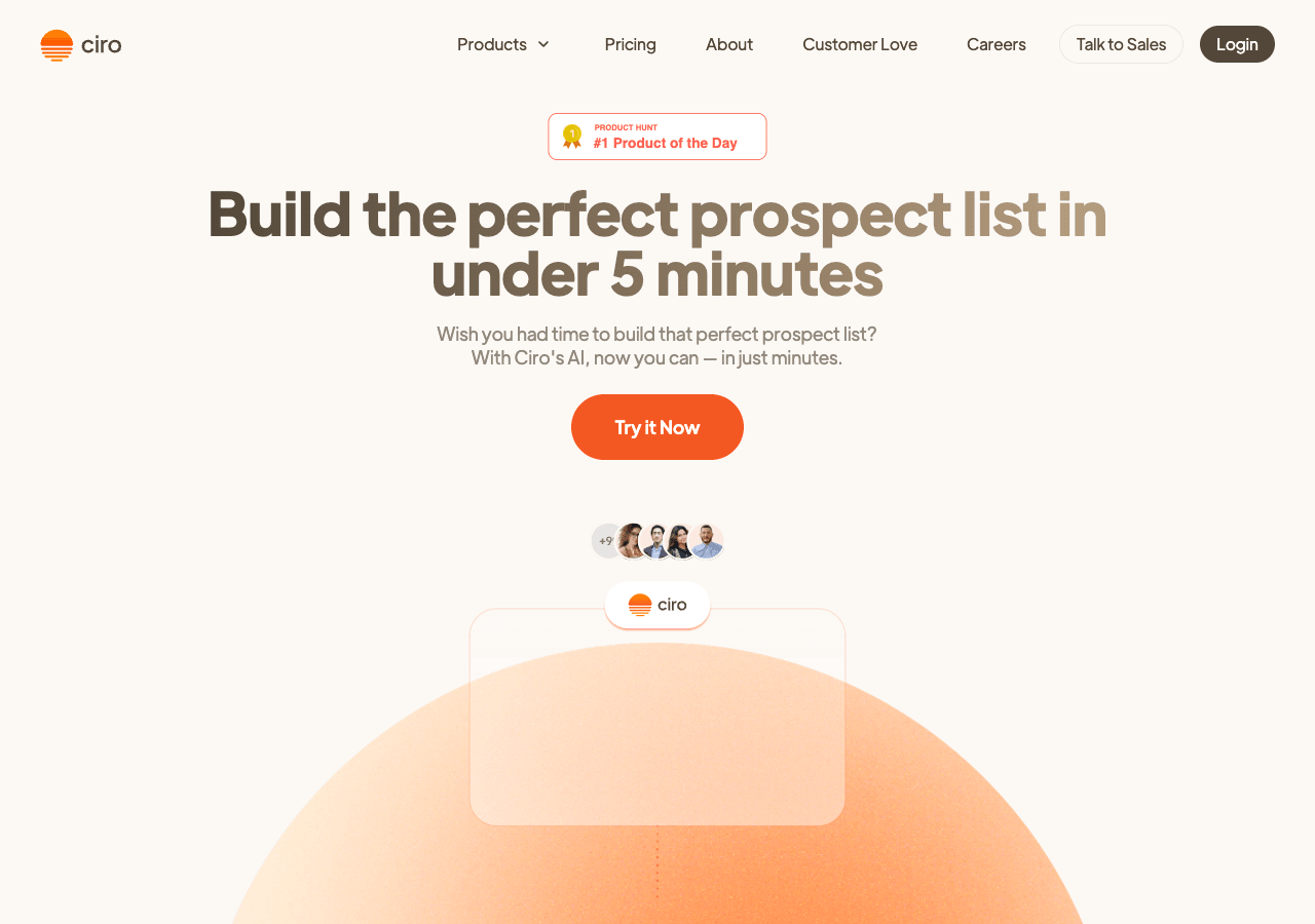 Ciro Marketing Automation showing Marketing Automation - Automate Prospecting – Build Perfect Lead Lists in Under 5 Minutes