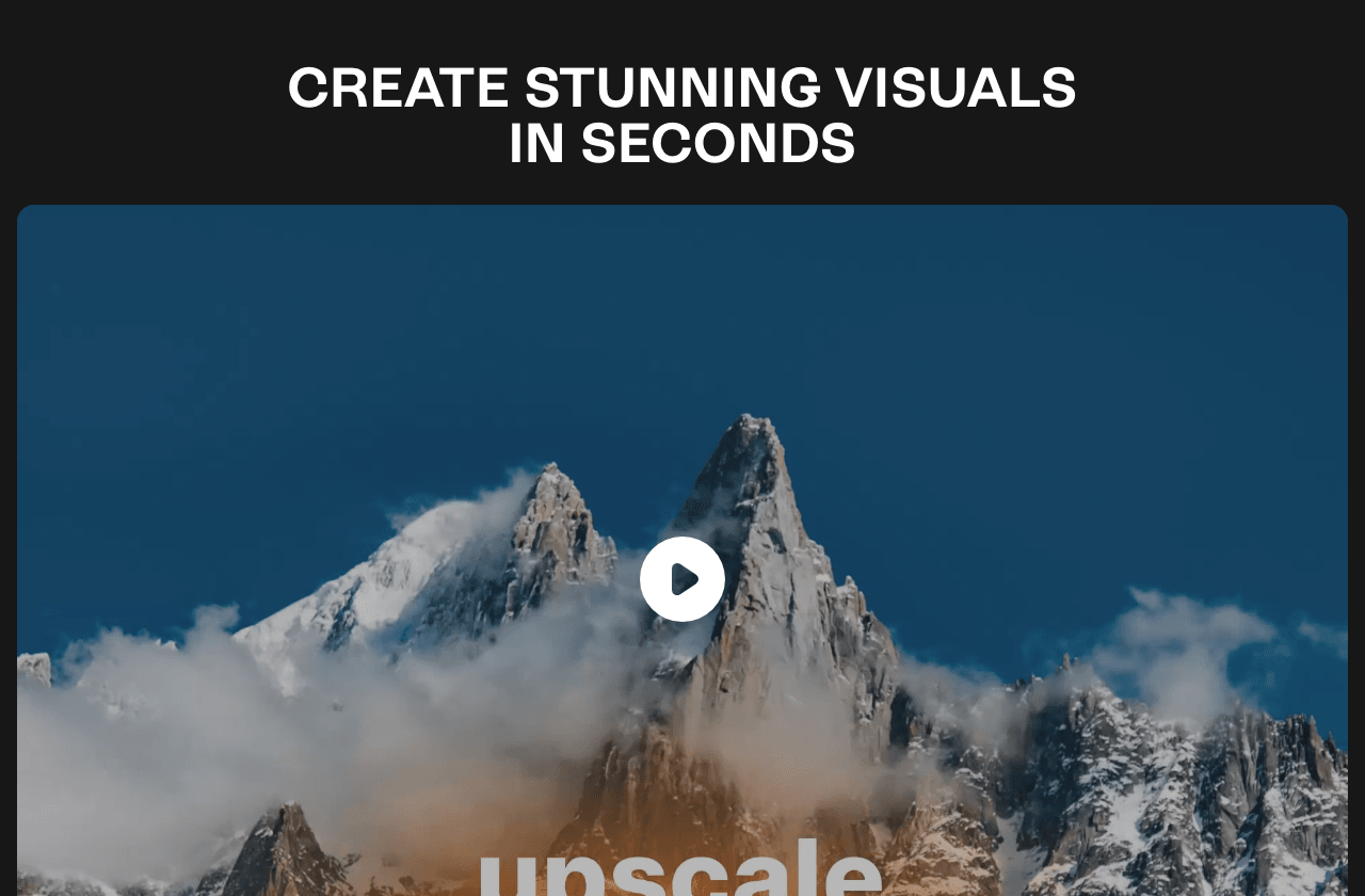 ClipDrop Image Generation showing Image Generation - Create stunning visuals in seconds with AI
