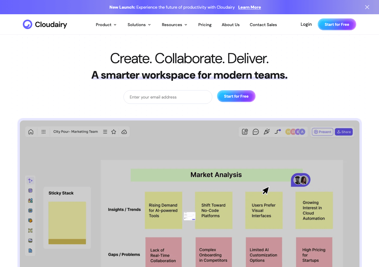 Cloudairy Design showing Design - Empower Your Cloud Data