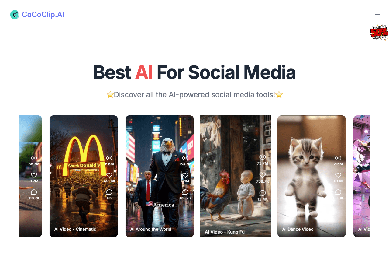 CoCoClip AI Video Editing showing Video Editing - Revolutionizing Video Editing with AI