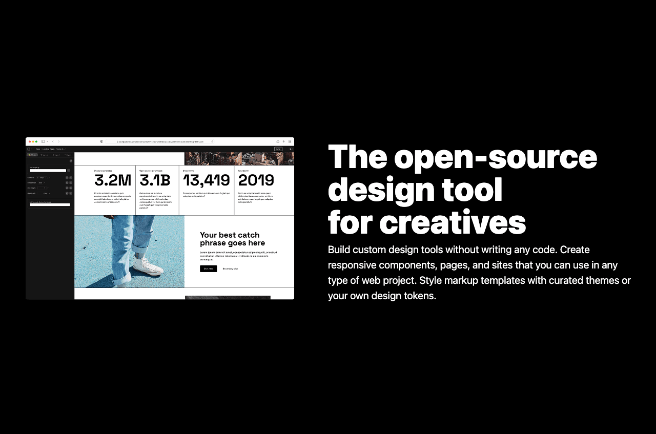 Components AI Design showing Design - Empowering Creativity with AI
