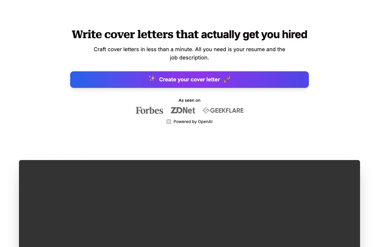 Cover Letter Copilot Writing & Translation showing Writing & Translation - Generate Tailored Cover Letters in Seconds