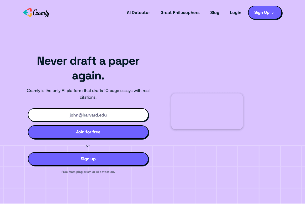 Cramly Conversational AI showing Conversational AI - Accelerate Your Learning