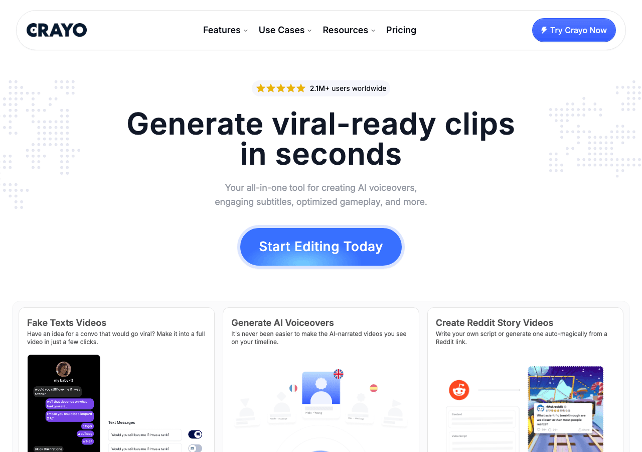 Crayo Video Generation showing text analysis - Empowering AI for Everyone
