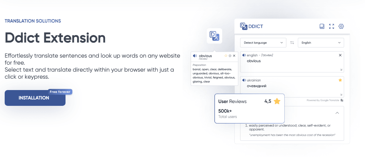 Ddict Writing & Translation showing Writing & Translation - Empower your words