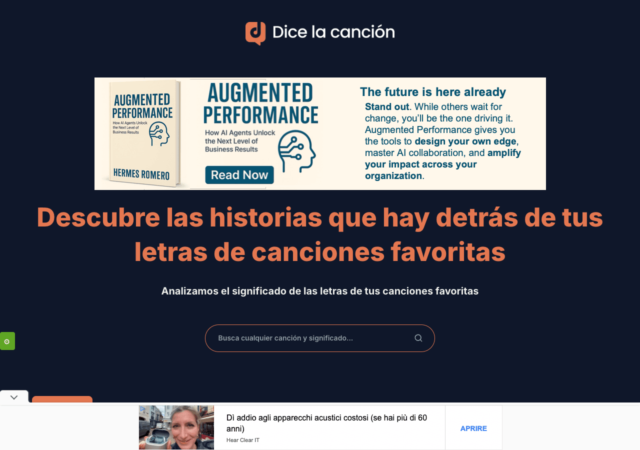 Dice la canción Search & Discovery showing Search & Discovery - Descubre el significado detrás de tus canciones favoritas