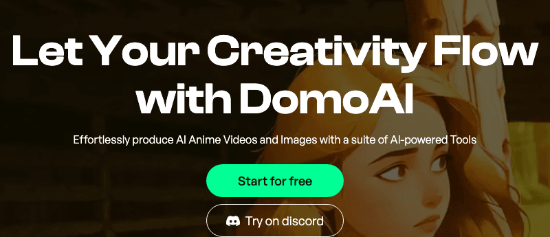 DomoAI Video Editing showing Video Editing - Empowering your data with AI