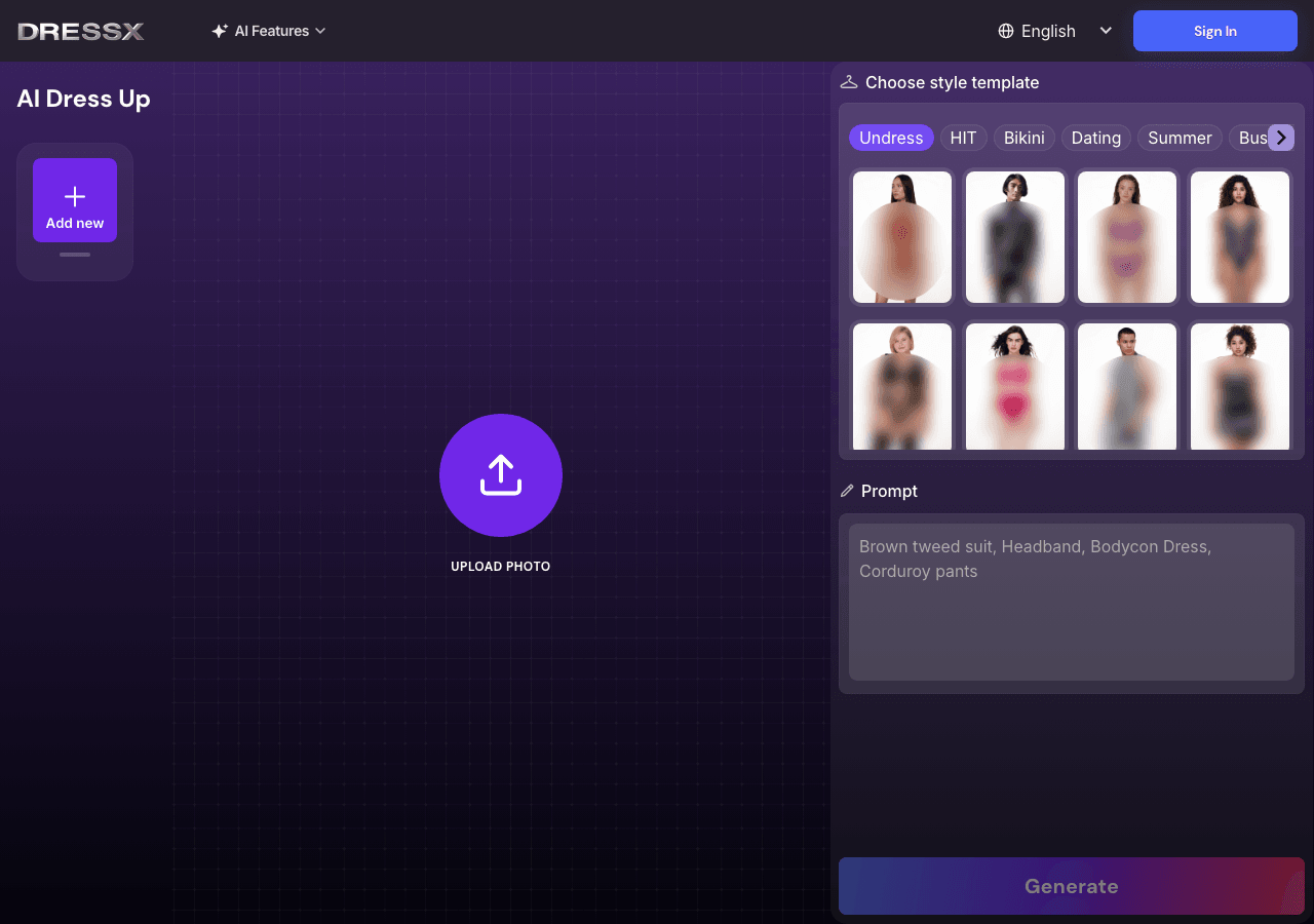 DRESSX Design showing Design - Digitally Clothe Your Avatar