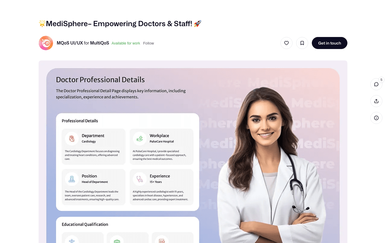 MediSphere Screenshot - AI tool for Healthcare Providers