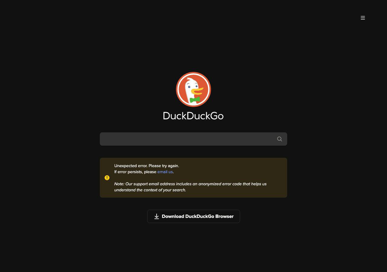 DuckDuckGo Search & Discovery showing Search & Discovery - Privacy, simplified