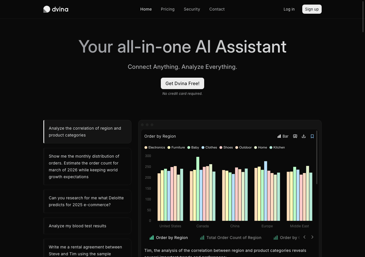 Dvina Conversational AI showing Conversational AI - Empowering Multilingual Communication