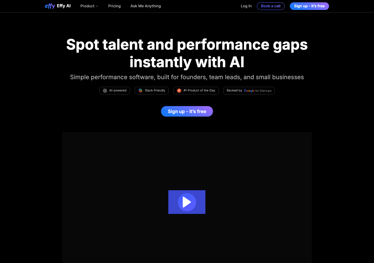 Effy AI Productivity & Collaboration showing Productivity & Collaboration - Empowering AI Solutions