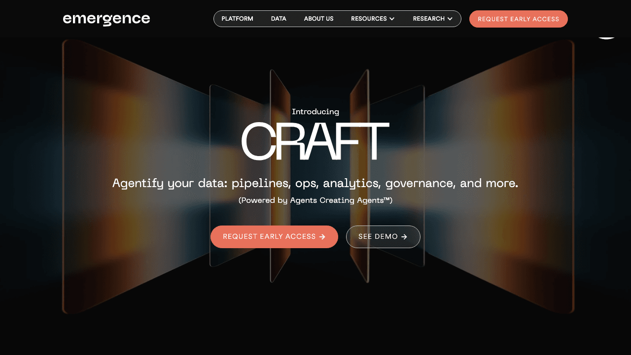 Emergence AI Conversational AI showing Conversational AI - Unleashing the power of AI for all