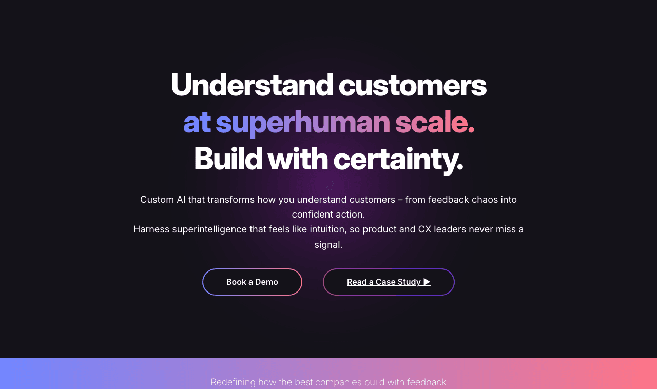 Enterpret Conversational AI showing Conversational AI - Breaking language barriers with AI.
