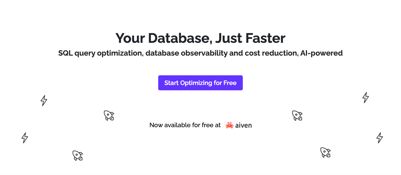 EverSQL Code Assistance showing Code Assistance - Tune your SQL queries like a pro