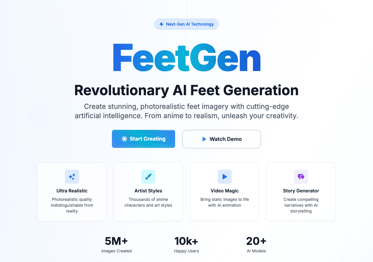 FeetGen Image Generation showing Image Generation - Generate quality footnotes effortlessly