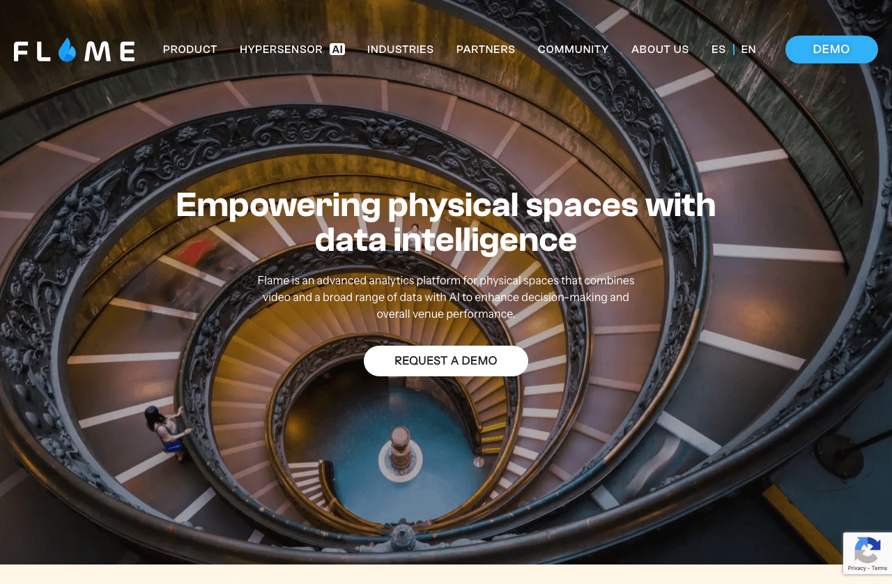 Flame Analytics Data Analytics showing Data Analytics - Transforming physical spaces into smart spaces