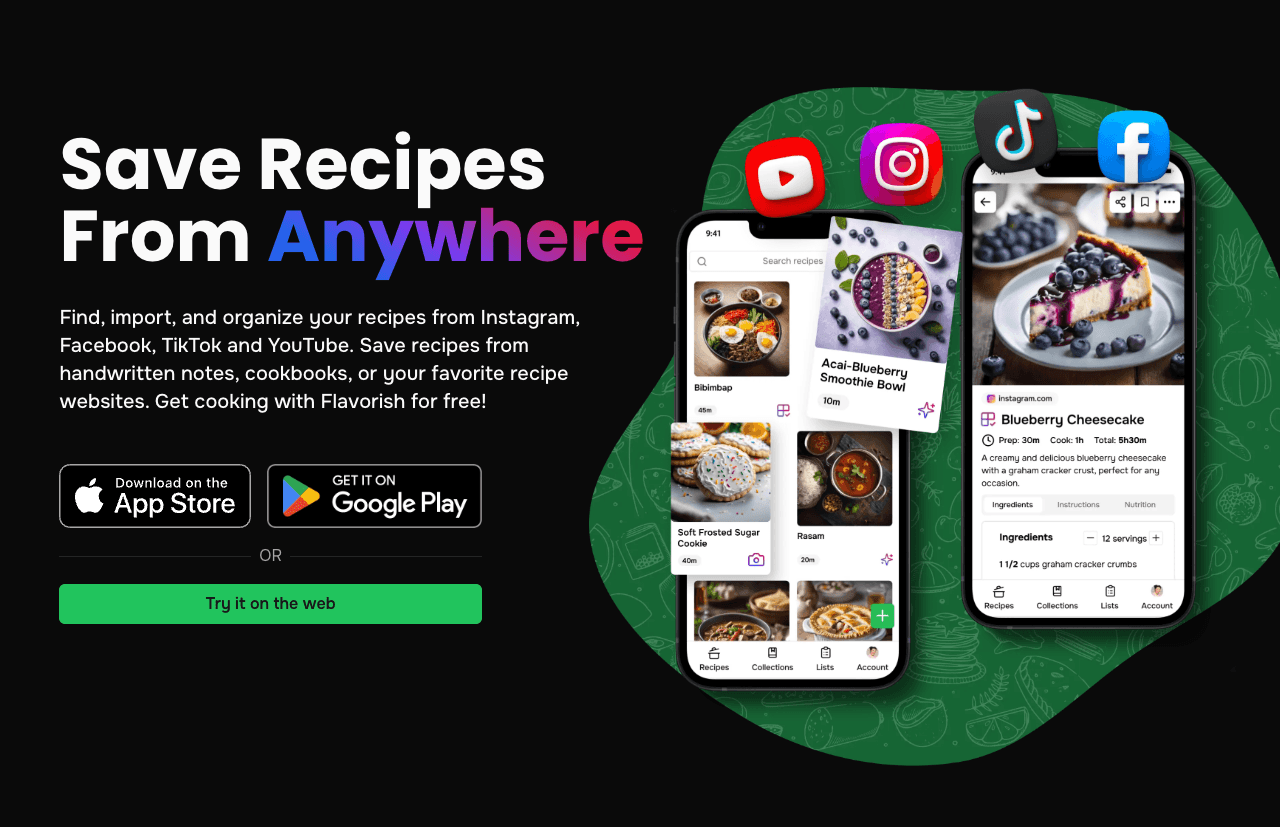 Flavorish Productivity & Collaboration showing Productivity & Collaboration - Save Recipes From Anywhere