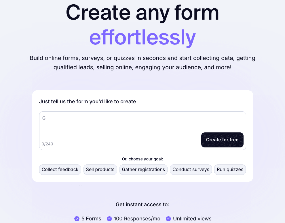 forms.app Productivity & Collaboration showing Productivity & Collaboration - Simplify form building