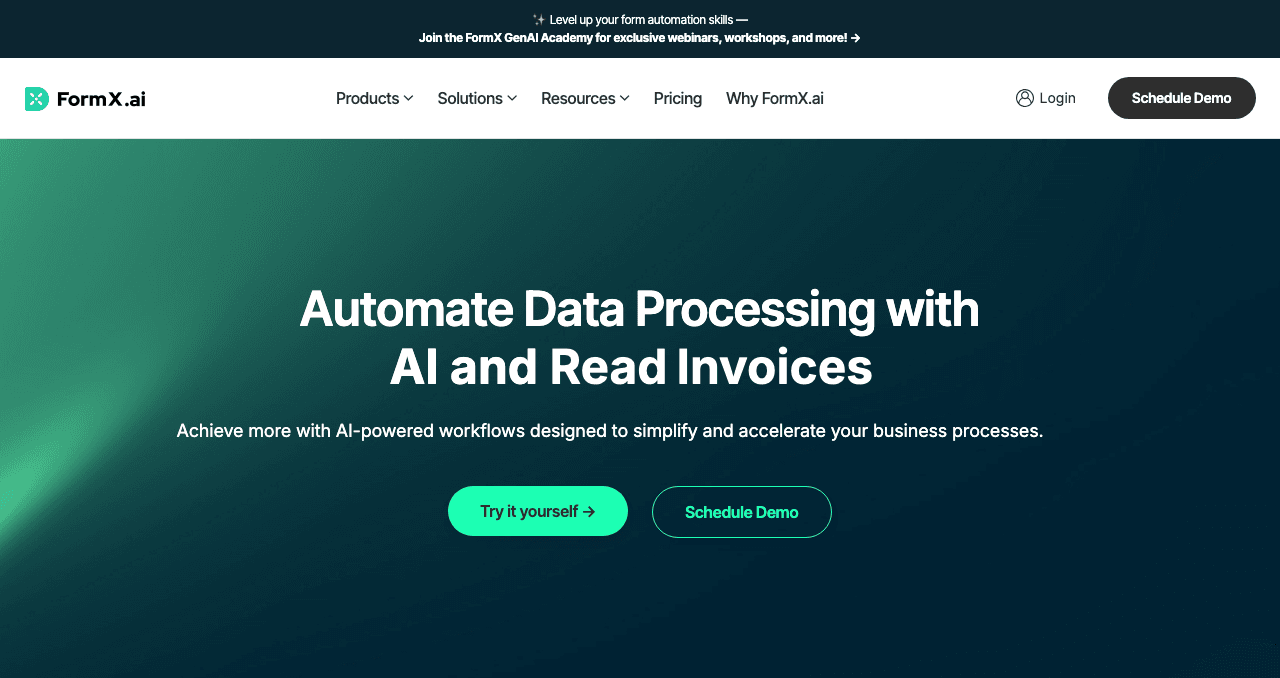 FormX.ai Productivity & Collaboration showing Productivity & Collaboration - Transforming Data into Insights