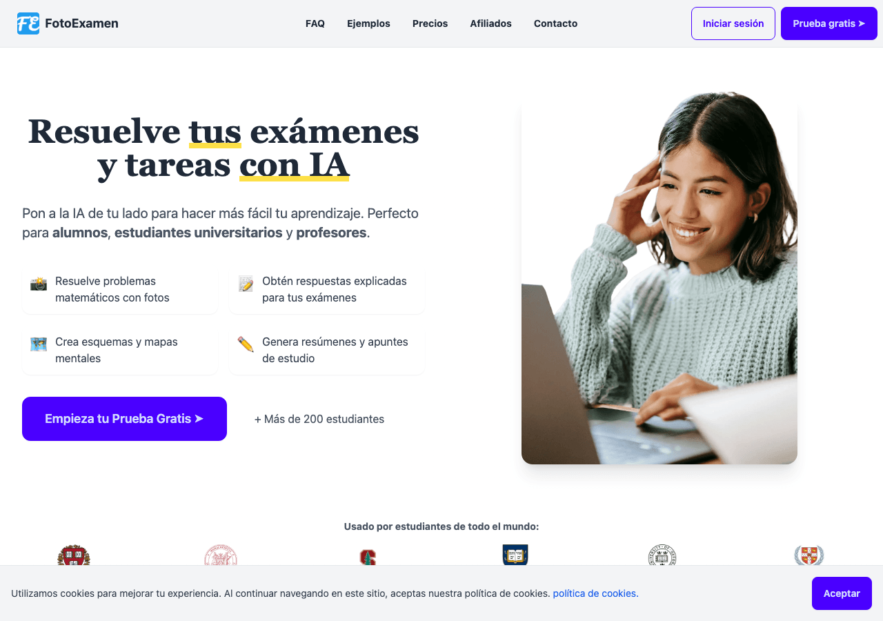 FotoExamen Productivity & Collaboration showing Productivity & Collaboration - Solve your exams and homework instantly with A